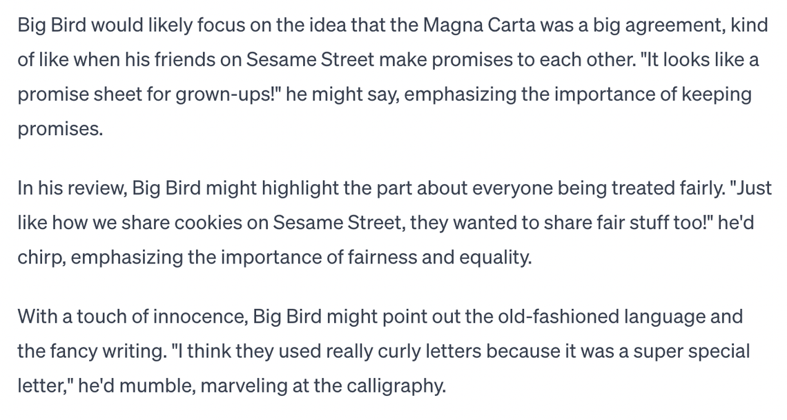 Answer to a question everyone was asking.