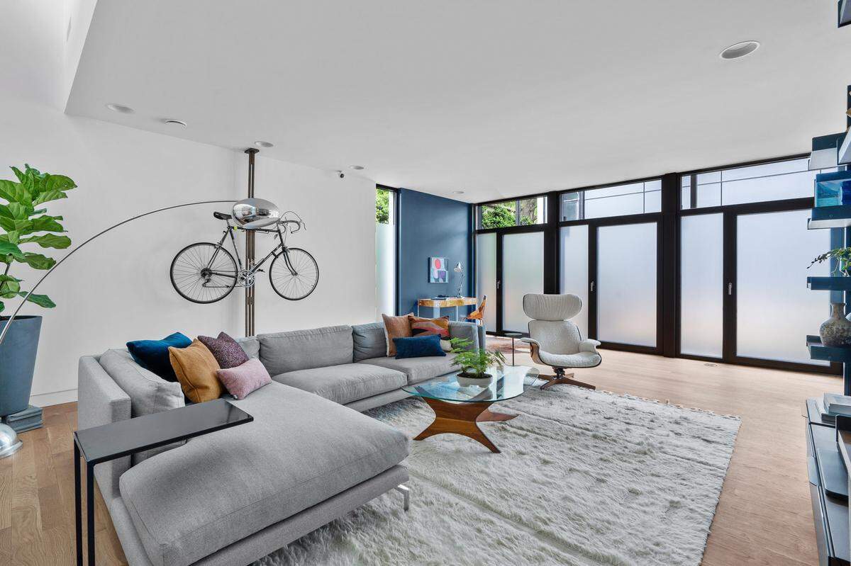 A peek inside: Tower Raleigh is a collection of three modern, net-zero-energy (NZE) homes, currently under construction at 920 Tower Street, near the Village District and Jaycee Park.