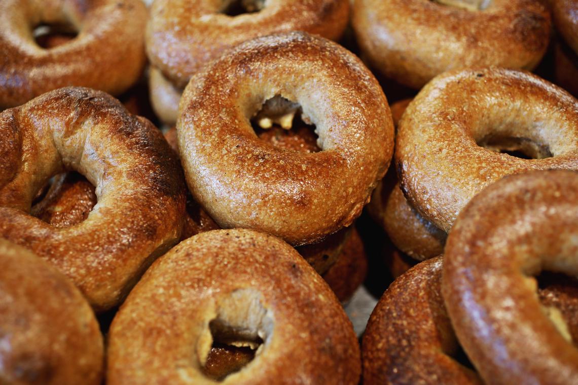 Benchwarmers Bagels offers eight bagel variations with the usual bagel shop suspects, plus a few curveballs along with a selection of ten cream cheese and butter spreads for combinations that are limited only by your imagination.