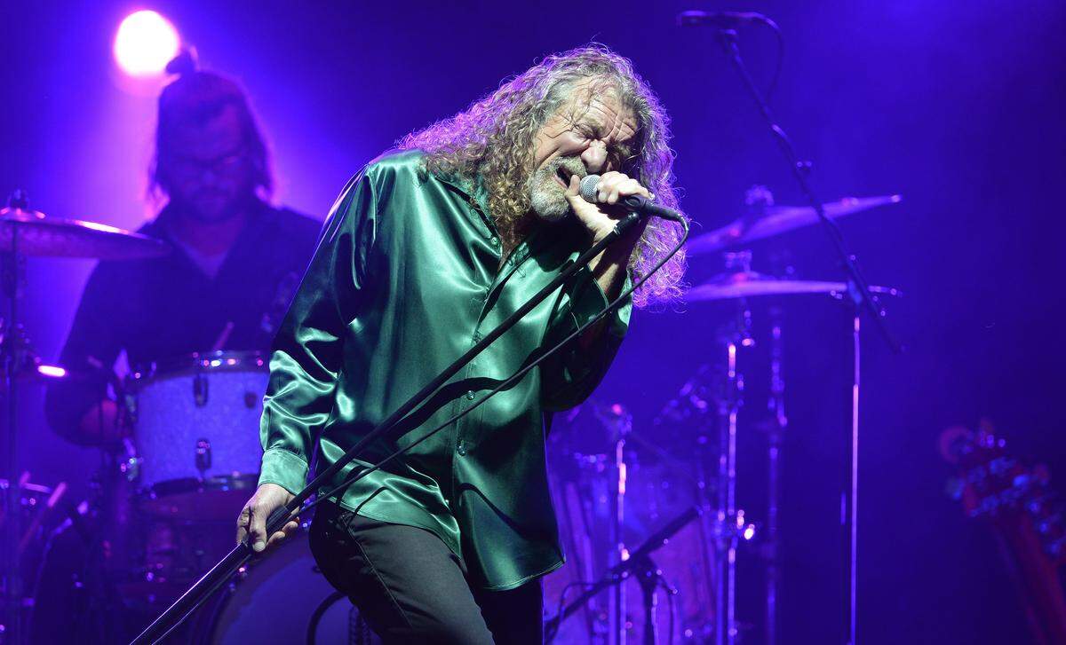 Robert Plant in concert with The Pixies at Cary, NC's Booth Amphitheater Monday night, June 15, 2015.  