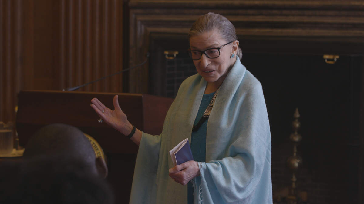 Justice Ruth Bader Ginsburg in the Magnolia Pictures documentary “RBG.”