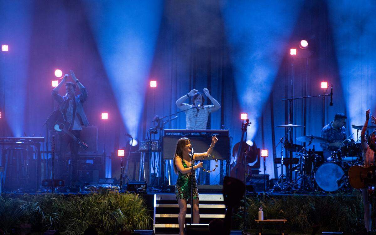 Country music star Maren Morris opens her “Humble Quest Tour” at Raleigh, N.C.’s Red Hat Amphitheater, Thursday night, June 9, 2022.