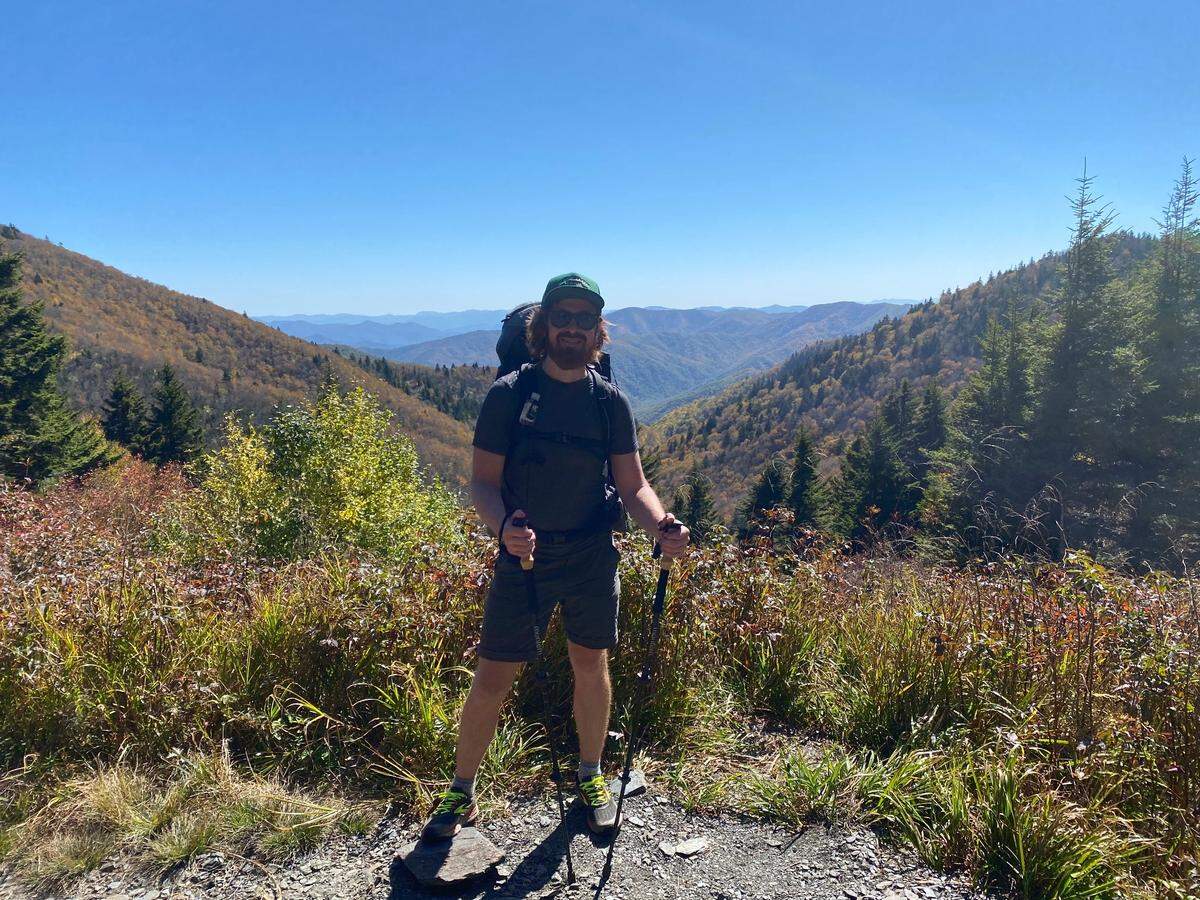 Andrew Carter, somewhere along the Appalachian Trail in Great Smoky Mountains National Park.