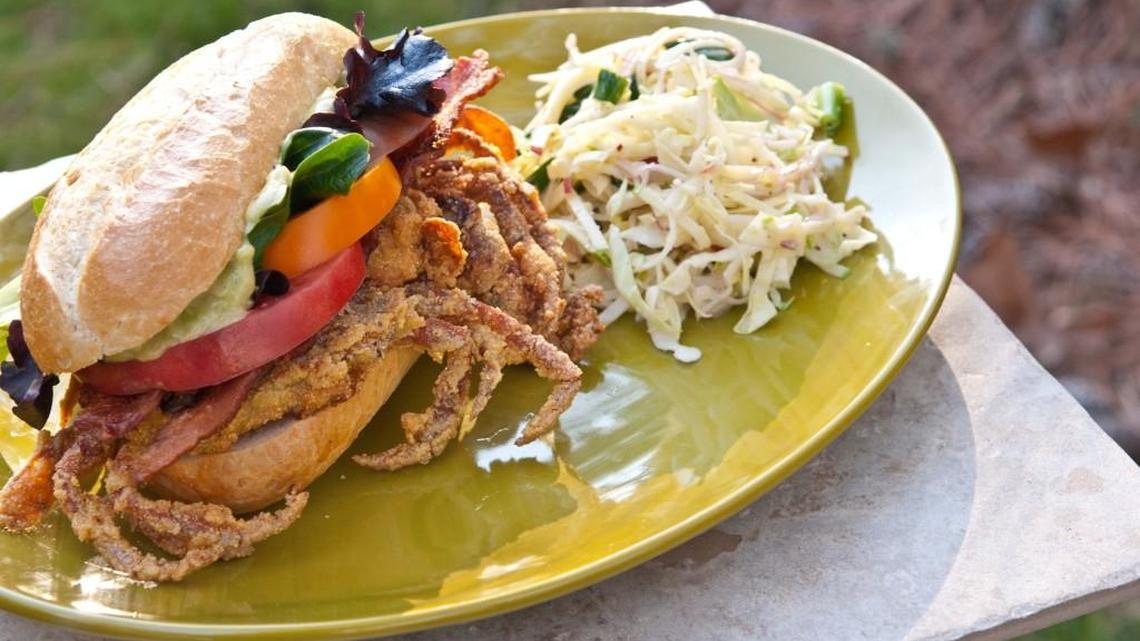 Soft Shell Crab BLT with Avocado Mayonnaise.