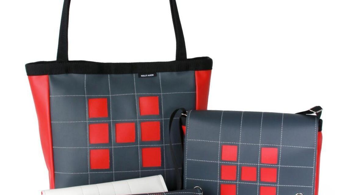 Just in time for the Hopscotch Music Festival, Holly Aiken rolls out festival-themed bags
