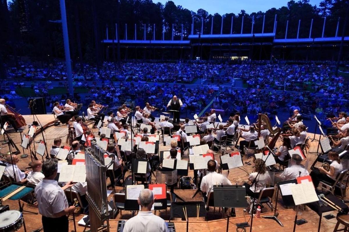 The North Carolina Symphony’s Summerfest kicks off its annual summer series at Koka Booth Amphitheatre May 26, 2018, with the opening concert, which includes Mussorgsky’s popular “Pictures at an Exhibition.”