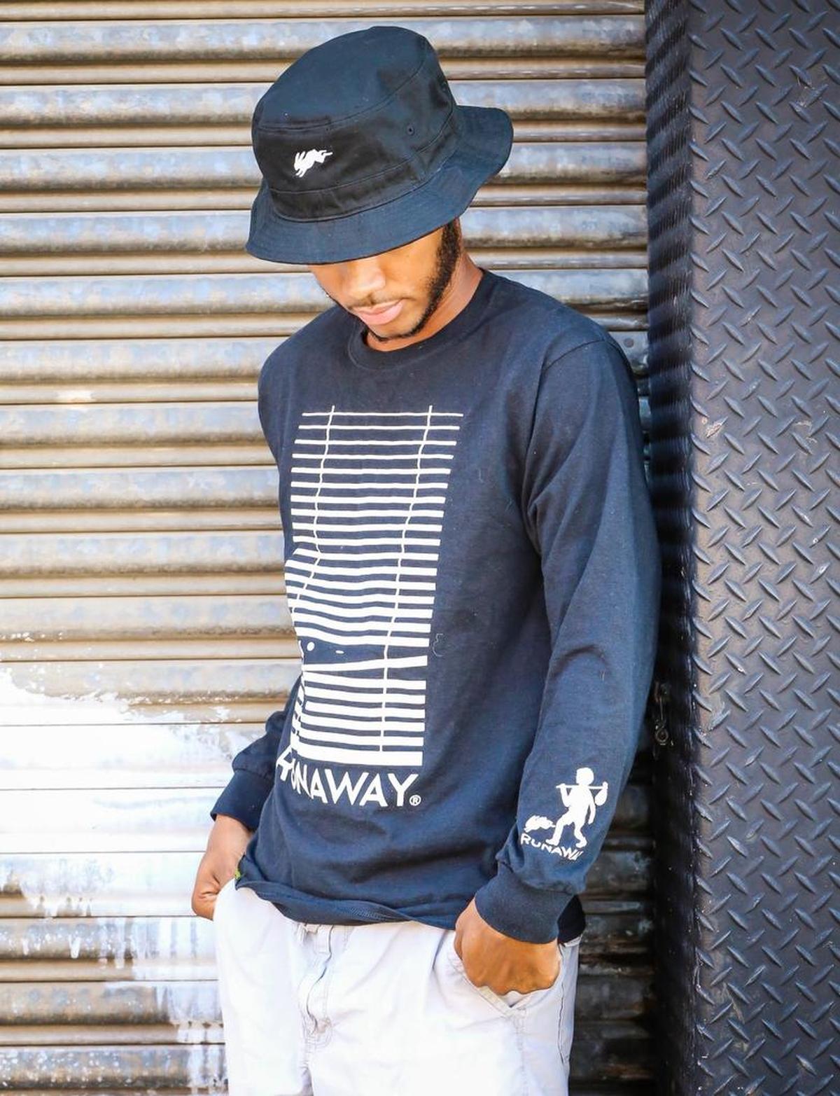 Justin Laidlaw models Runaway by Gabriel Eng-Goetz.