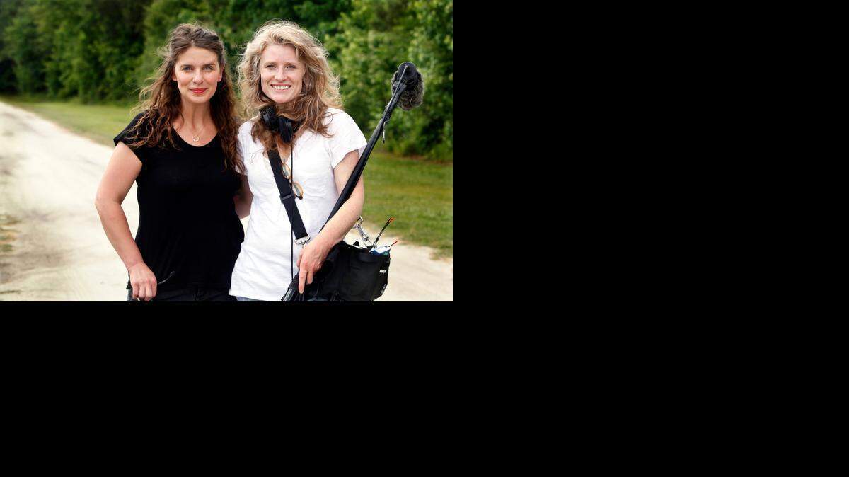 
Chef Vivian Howard, 36, left, and Durham filmmaker Cynthia Hill, 43, right, work on their PBS show 'A Chef's Life' on location in Hookerton, N.C. on Thursday, June 5, 2014. The show has won a Peabody and is a finalist for several James Beard broadcast media awards. The two have known one another most of their lives.
