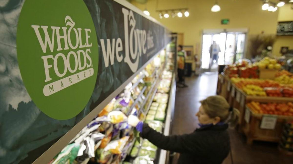 A woman shops at a Whole Foods Market in Woodmere Village, Ohio.