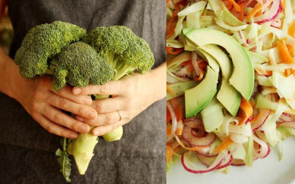 If broccoli is past it's prime, use it to make Broccoli Stalk Salad from “Waste Free Kitchen Handbook” by Dana Gunders.