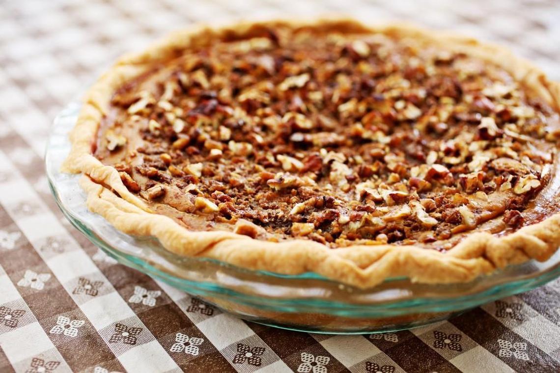 Tonya Council, granddaughter of Mama Dip, uses her Pecan Crisp cookies for the pumpkin pie crust.