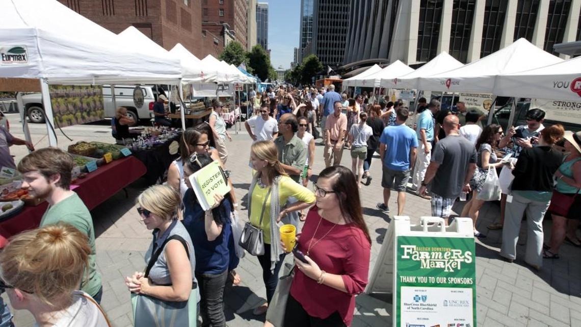 The Raleigh Downtown Farmers Market kicks off Wednesday, April 19, from 11 a.m. to 2 p.m. in City Plaza on the 400 block of Fayetteville Street.