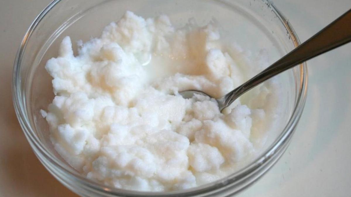 Snow cream is the dream concoction of snow and sweetened condensed milk.