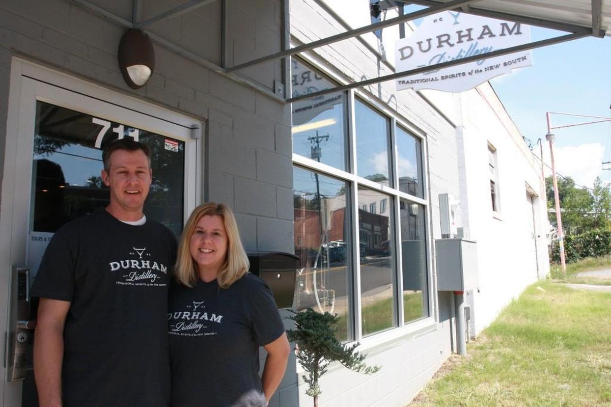 Husband and wife distillers Lee and Melissa Katrincic started Durham Distillery in 2013.