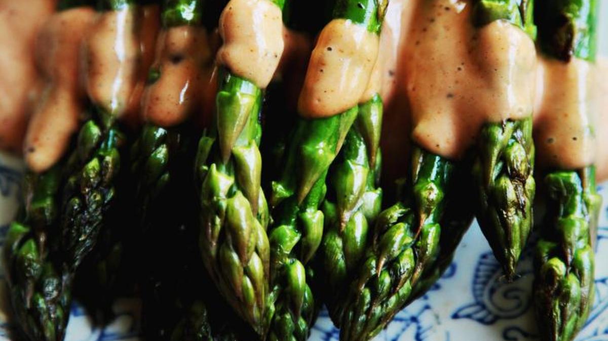 
Food writer Andrea Weigl shares her grandma’s recipe for French dressing, which she serves with sauteed asparagus.
