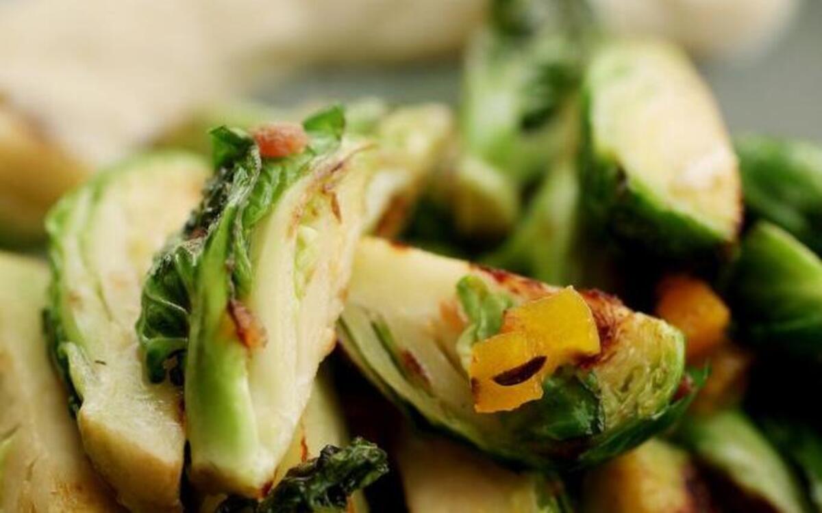 Vivace’s brussels sprouts served with crème fraîche.