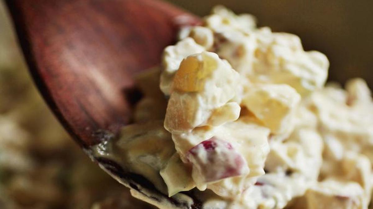 
Milton’s Pizza & Pasta recipe for the restaurant’s beloved potato salad includes the tangy ingredient, sweet pickle chips.
