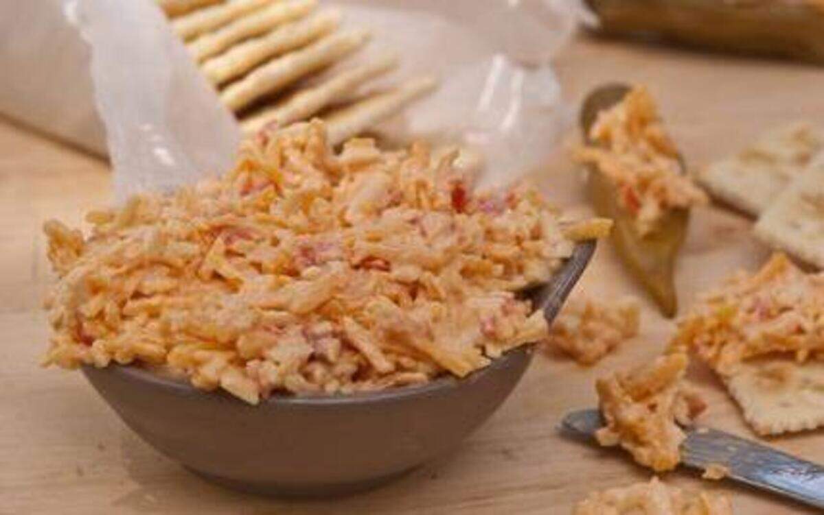 
This Classic Pimento Cheese comes together easily if you have a food processor.

