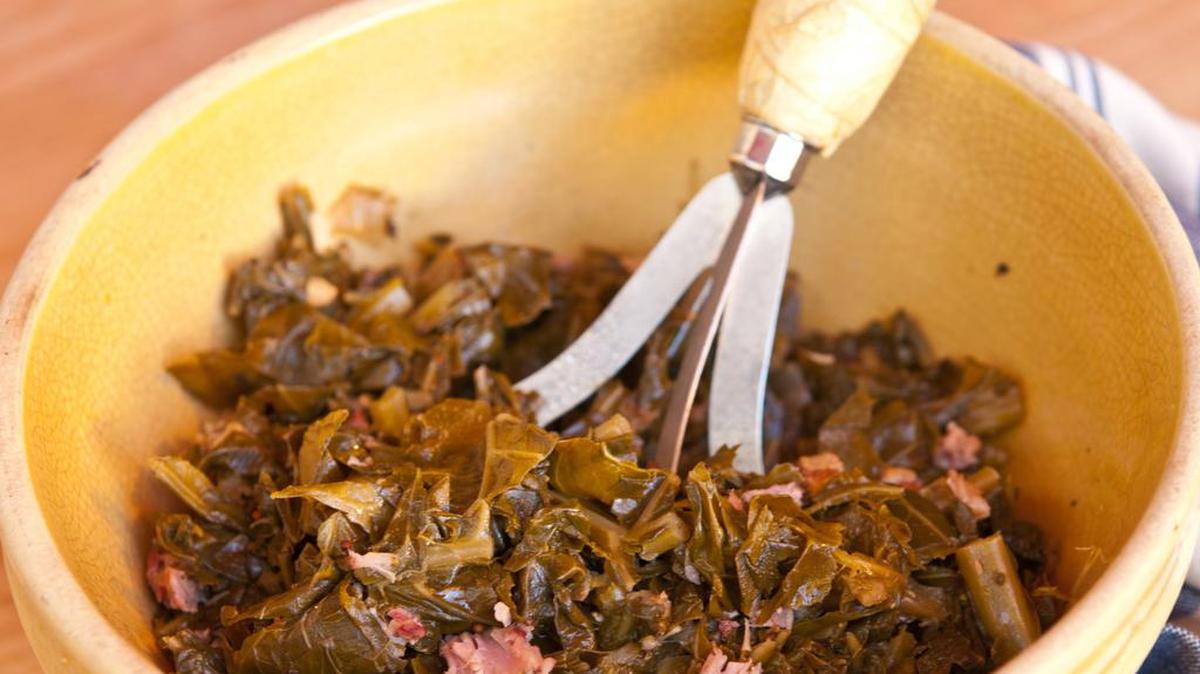 Collard greens are a classic Southern dish.