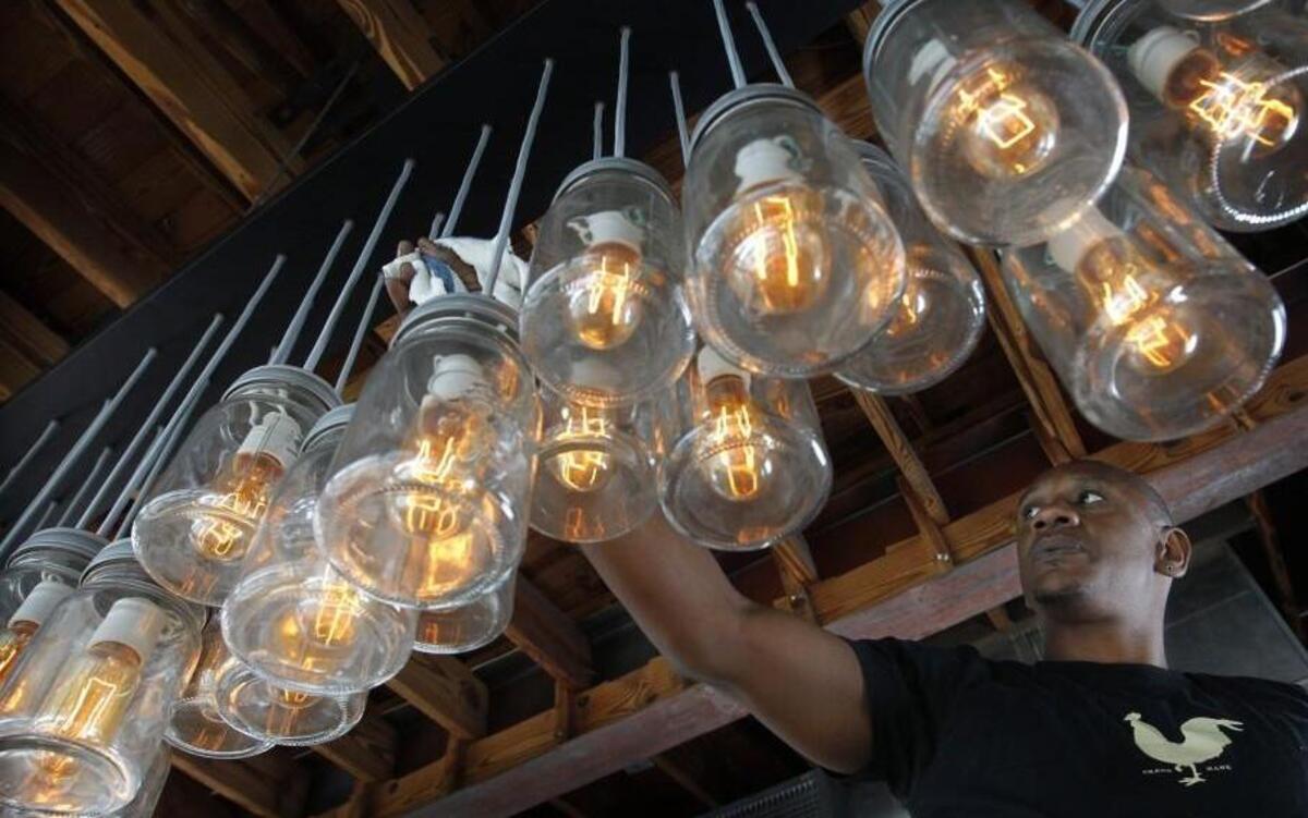 Mason jars are used for just about everything now including mason jar lamps that hang in restaurants.