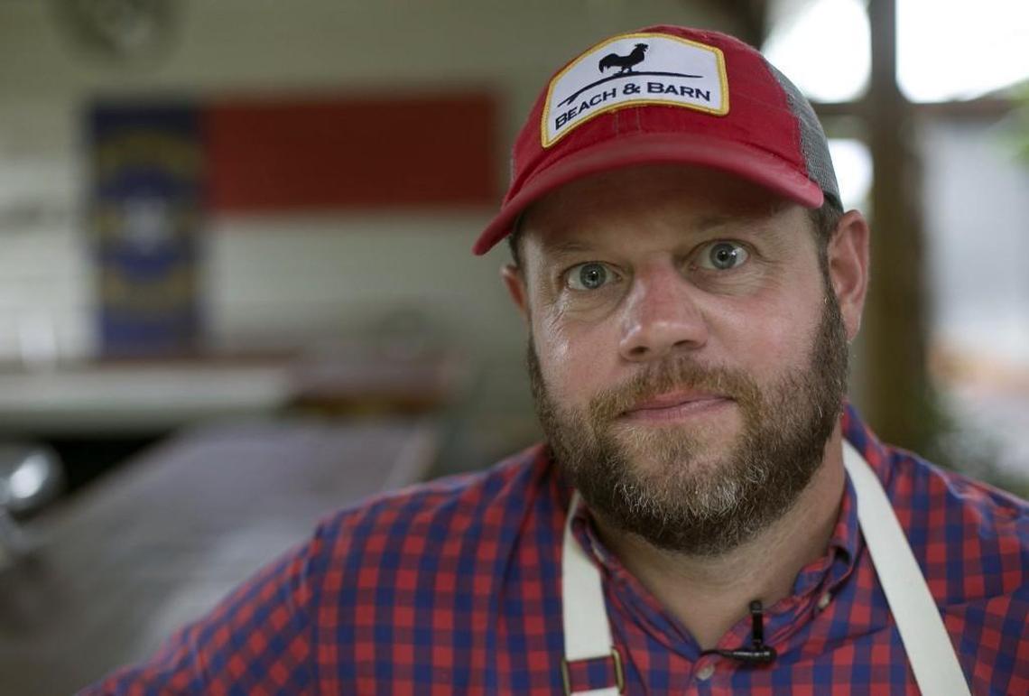 Southern Smoke BBQ owner and chef Matthew Register photographed at his restaurant in Garland in 2017.