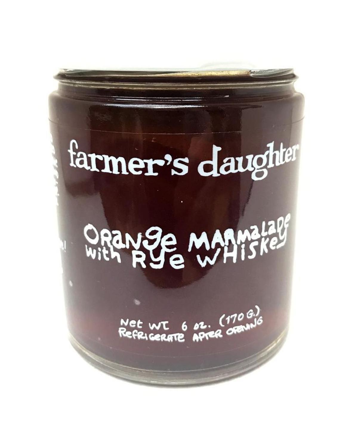 Give a local culinary gift like Farmer’s Daughter of Hillsborough’s Orange Marmalade with Rye Whiskey.