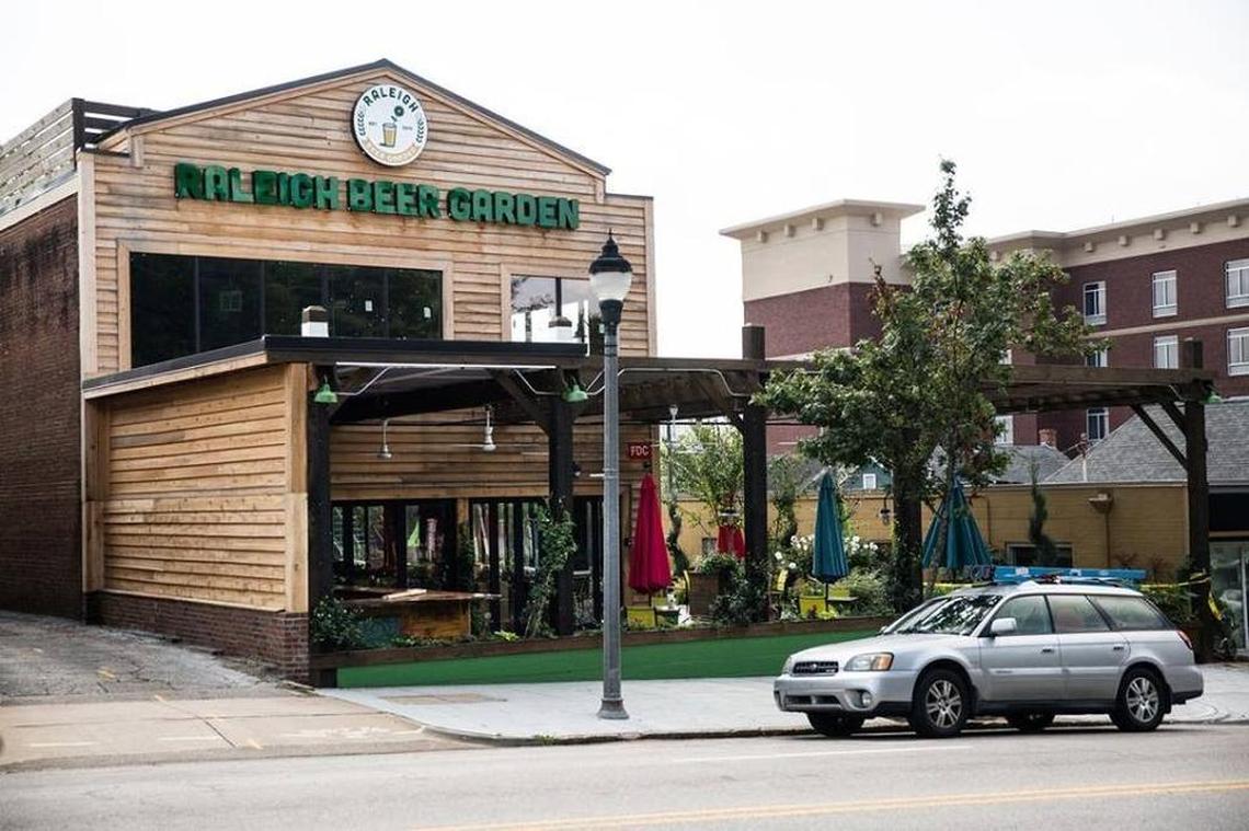 Watch the World Cup at the Raleigh Beer Garden, which has three floors of bars.