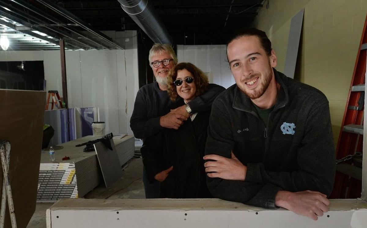 Gabriel Barker, son of Ben and Karen Barker (in background), former chef-owners of Magnolia Grill, stands in the space of what will become Gabriel’s new pizzeria at 408 W. Weaver St. in Carrboro on Tuesday, June 24, 2015.