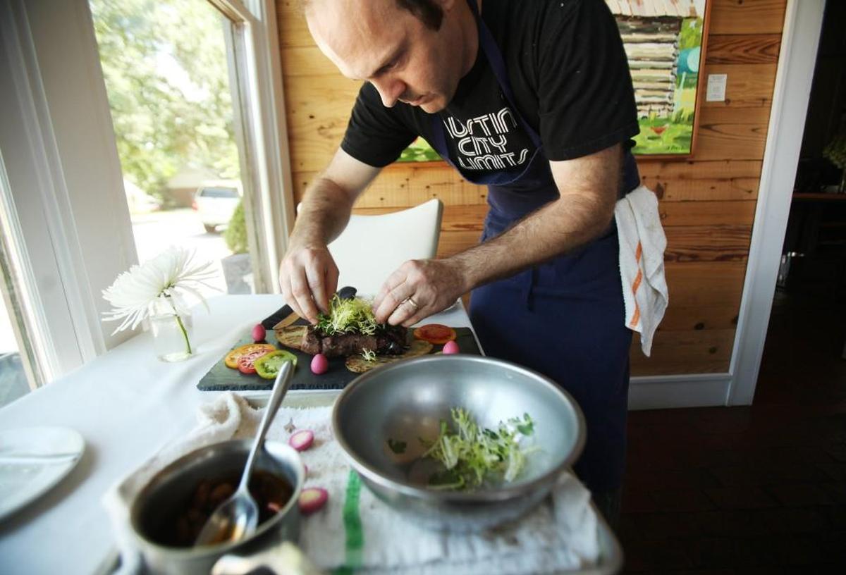 Sean Fowler, the chef at Mandolin in Raleigh (pictured in 2013), announced Monday that the restaurant had closed. 