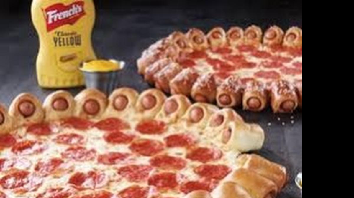 
Pizza Hut’s Hot Dog Bites Pepperoni Pizza. 
