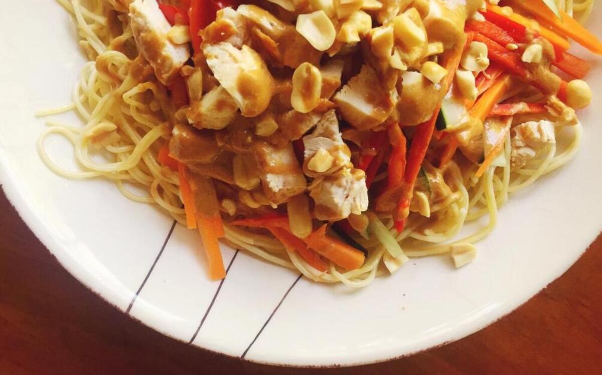 
Allan Bloom of Raleigh shares his go-to dish for potluck dinners, Cold Spicy Noodles with Chicken.
