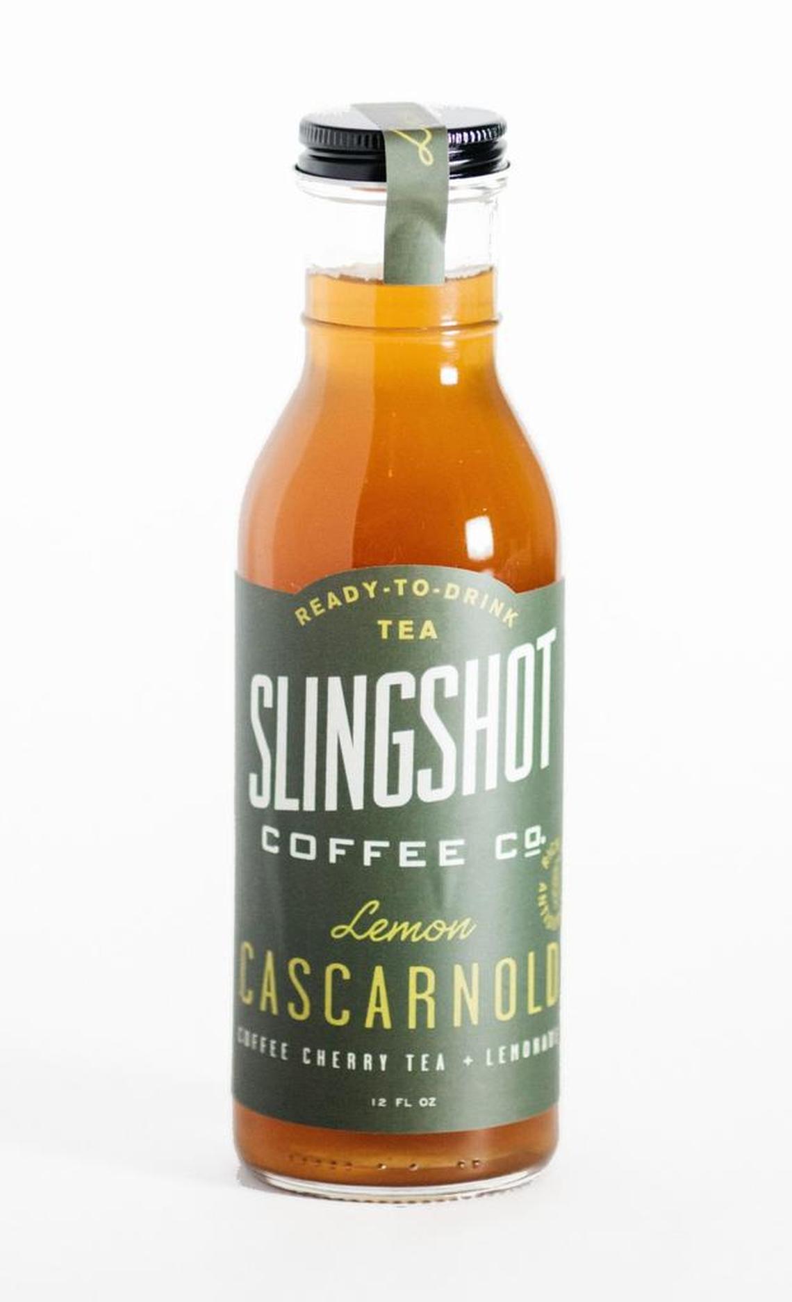 Slingshot Coffee Co. is adding new flavors of its cascara, a tea made from the dried husk of the coffee cherry. The flavors are blueberry jasmine and an Arnold Palmer-inspired “Cascaranold” that’s cascara tea and lemonade.