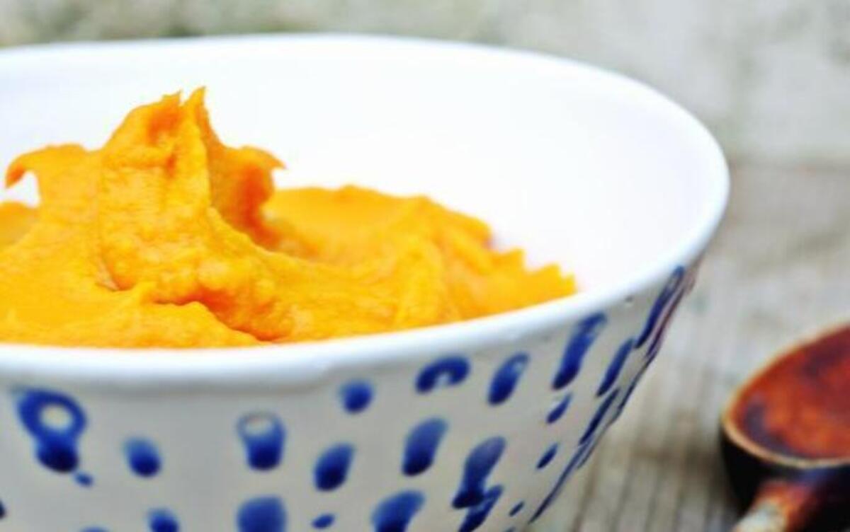 Garlic-Mashed Sweet Potatoes.
