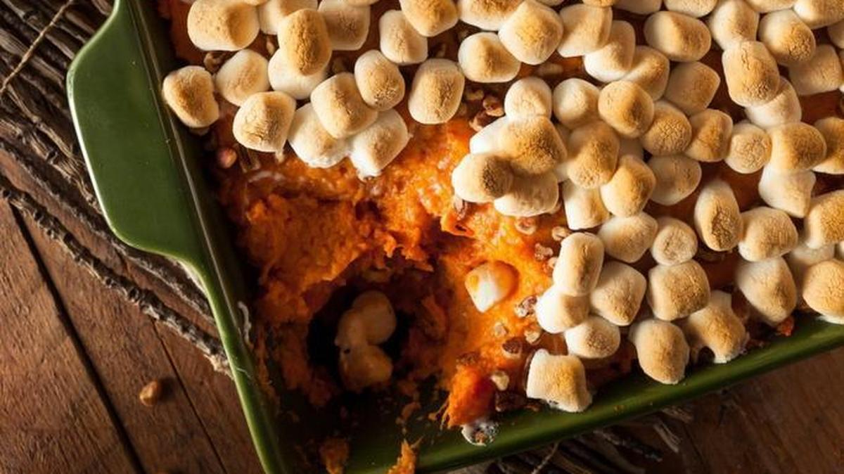 Sweet potatoes and marshmallows is an unholy match made by marketers