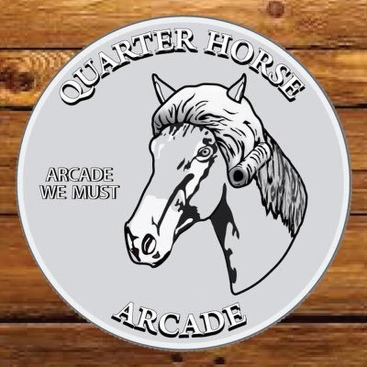 The logo of the Quarter Horse Arcade.