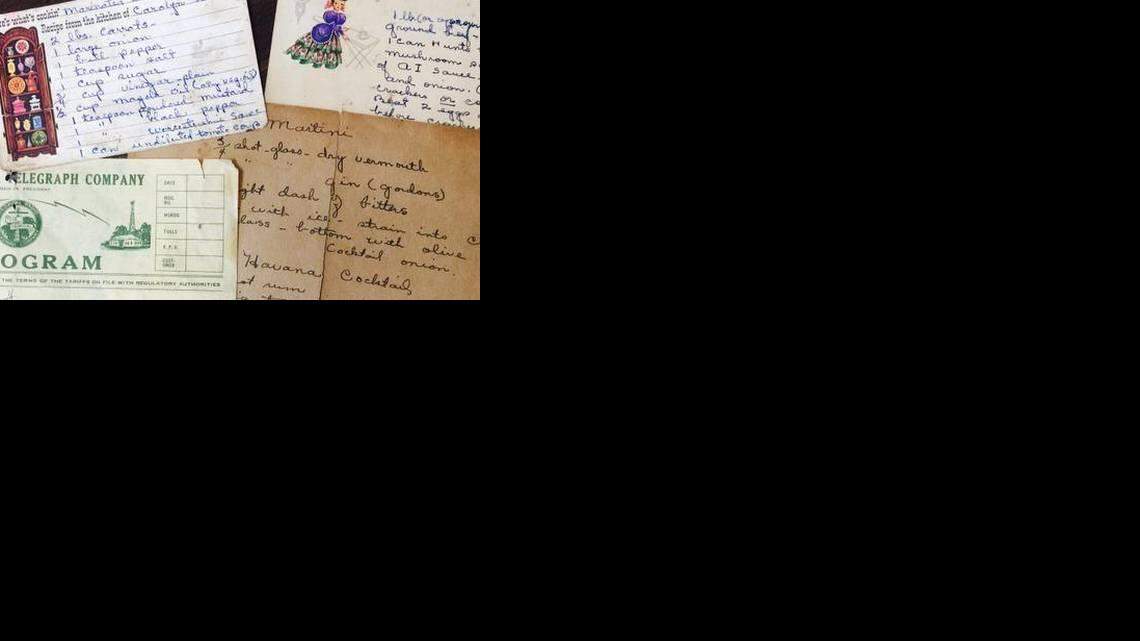 
Kathleen Purvis’ recipes that belonged to her grandmother.
