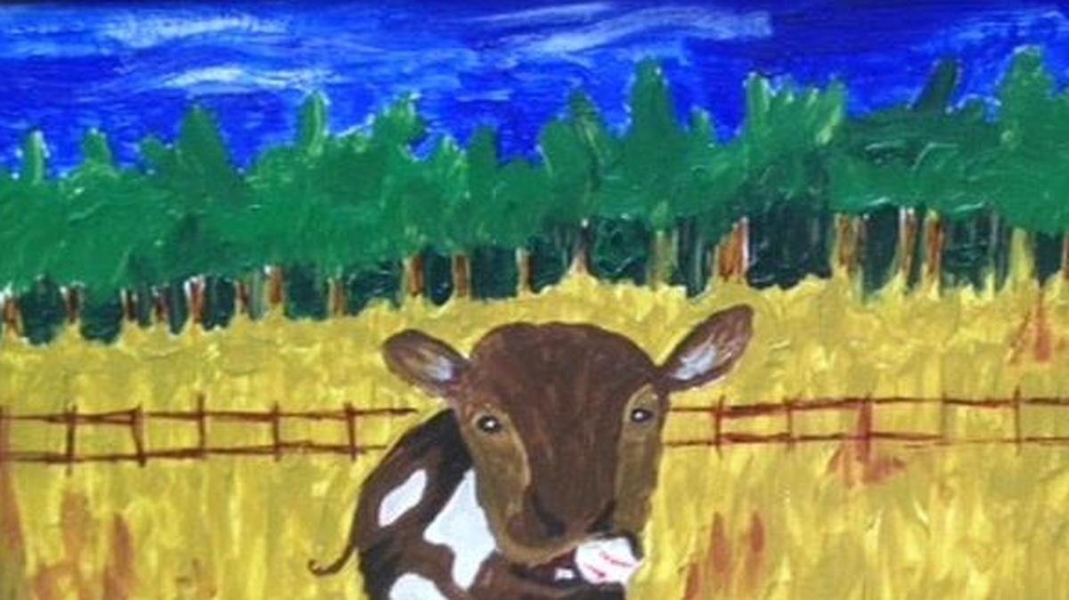 
Pam Patterson of Sanford cherishes this painting that was inspired by a story from her father’s youth.
