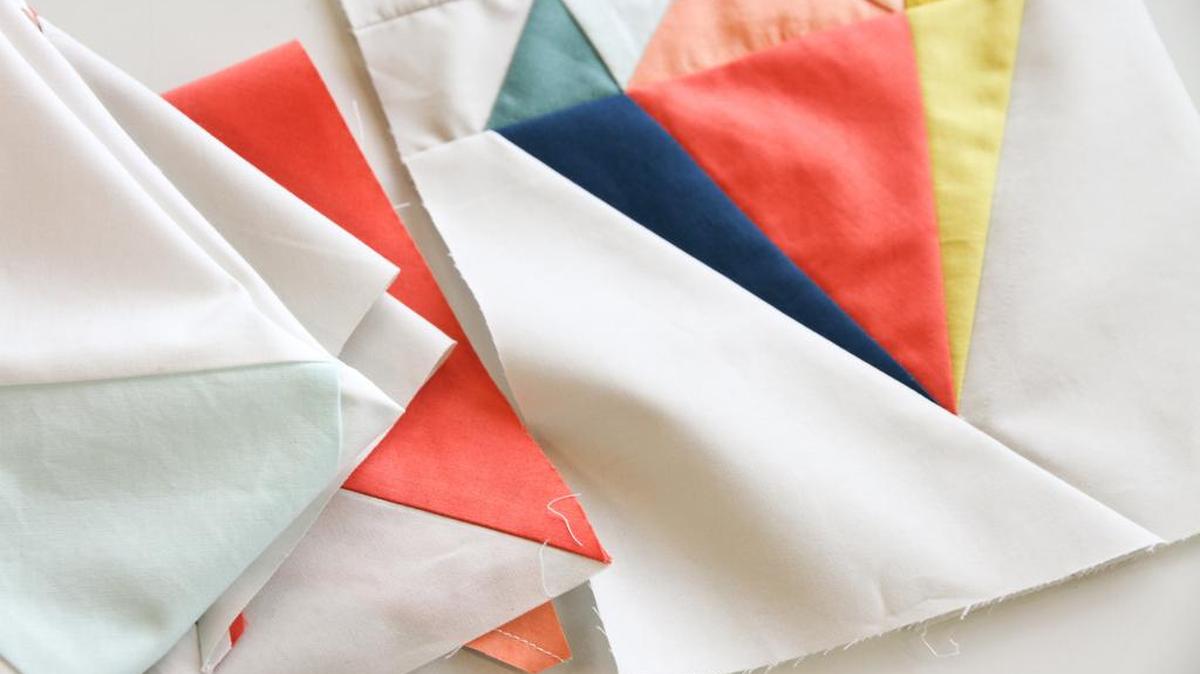 
An example of the quilting handiwork at a Gather class in Cary, N.C. 
