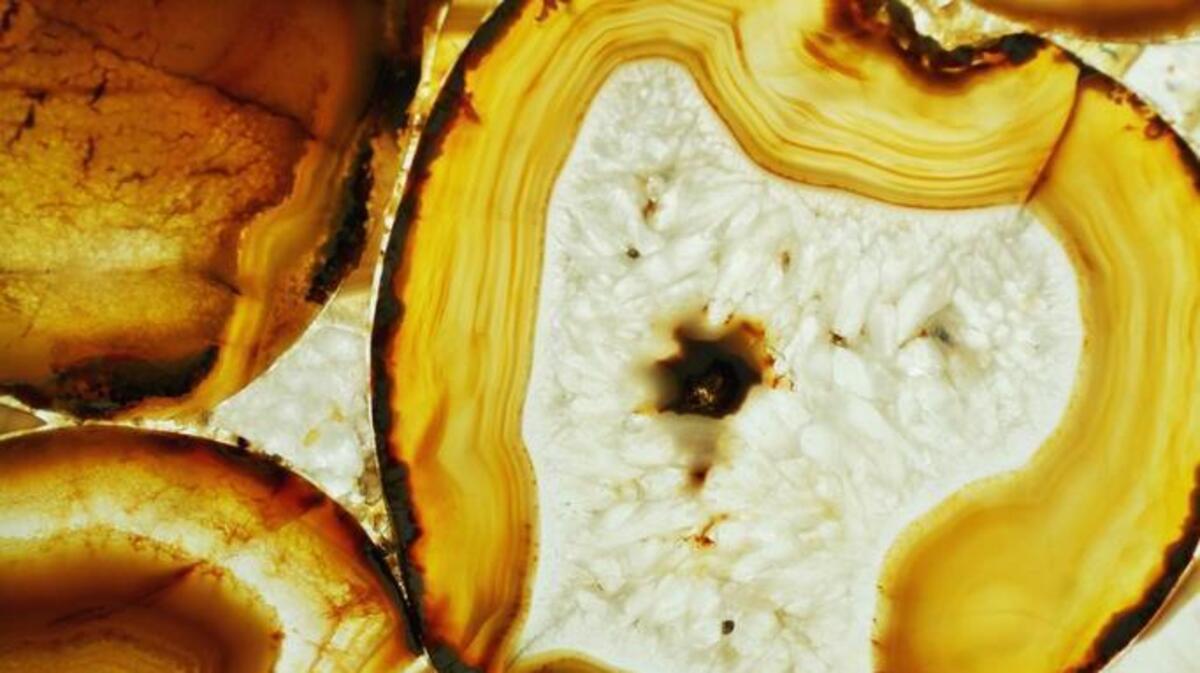 This brown Agate Semi precious by Triton NC is a rare piece at ROCKin' teriors. The Raleigh showroom contains an astonishing selection of samples from more than 6,000 quarries around the globe.