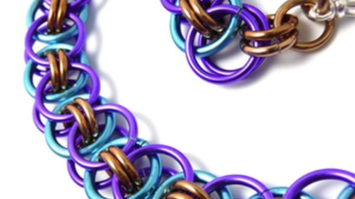 Learn how to make a necklace like this at a Jan. 9 jewelry class at Durham Arts Council.