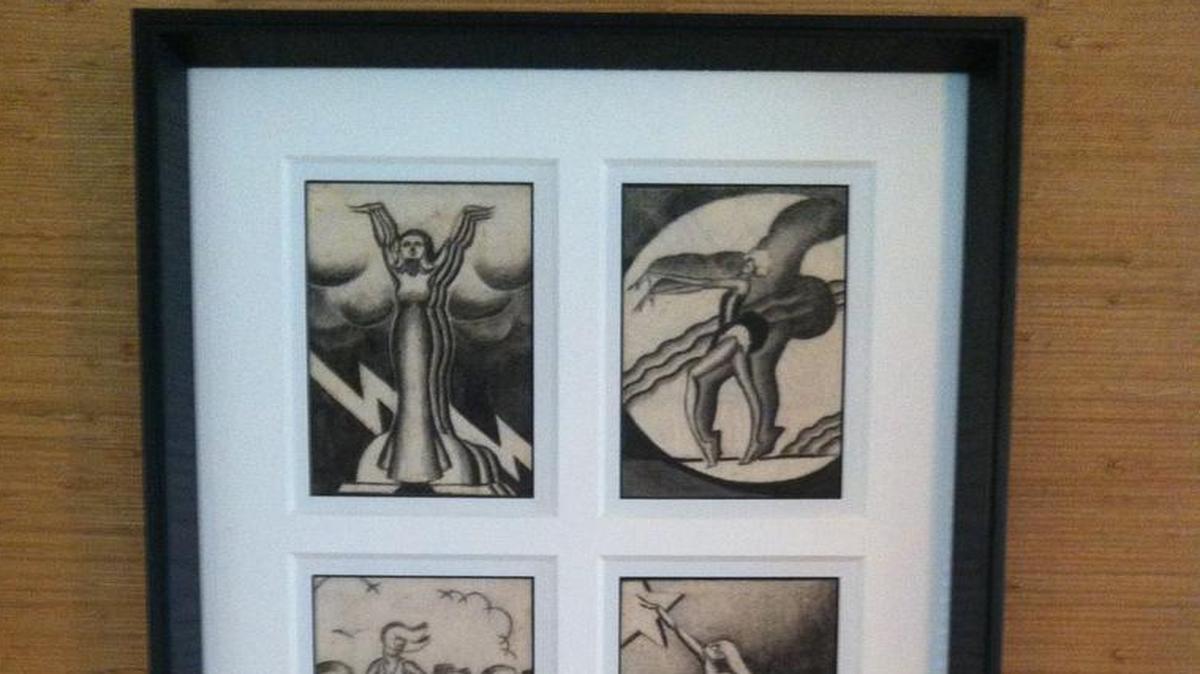 
Dorothy Taylor Cutler drew these art deco illustrations in 1930.

