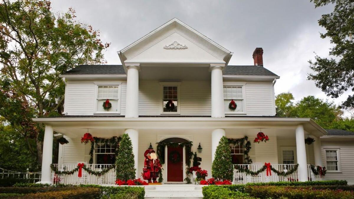Several Triangle garden centers are hosting holiday open houses to help you decorate and shop for the holidays. Maybe your house can look as good as this one in Sanford, Fla.