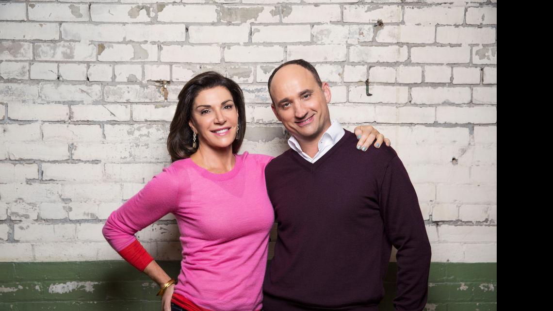
HGTV's Love It or List it host's Hilary Farr and David Visentin. 

