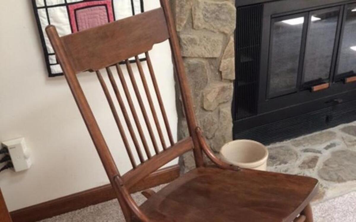 This old rocking chair was unearthed in the Eyre Family cottage in time to rock the fourth of Myrna Lee (Smith) Eyre’s daughters, along with her grands, great grands, and great great grands as they traveled around the country and finally settled in Raleigh for the last 27 years.