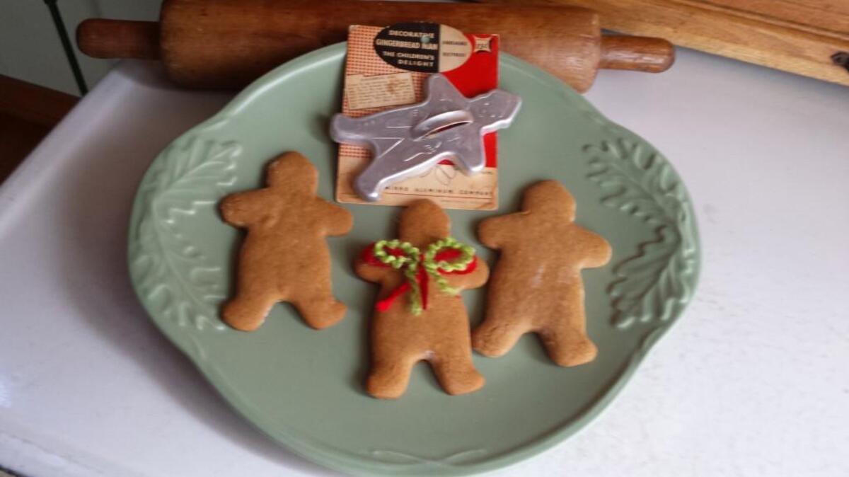 The Laymon family’s gingerbread man cookie cutter.