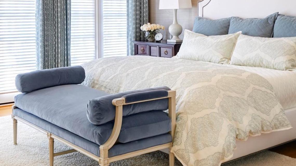 The next project in Rebecca Driggs’ home: the master bedroom. New flooring, fabrics and paint colors.