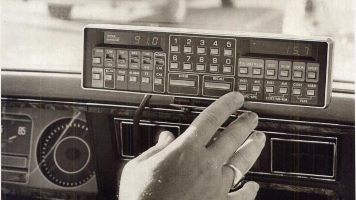 Past Times: Dashboard computers kept drivers informed