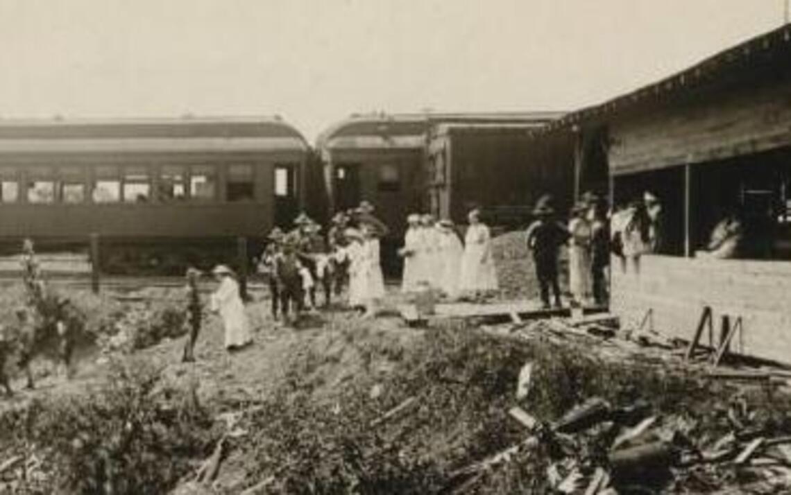 Raleigh was a welcome stop for WWI troop trains