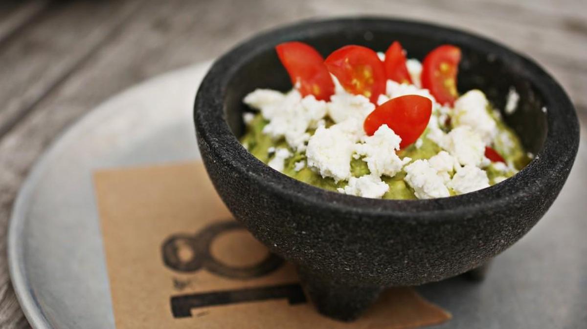 “The tanginess of the goat cheese from Holly Grove Farms is the perfect contrast with the richness of the avocados,” says Chef Jason Smith of the Goat Cheese Guacamole at Cantina 18 in Raleigh.