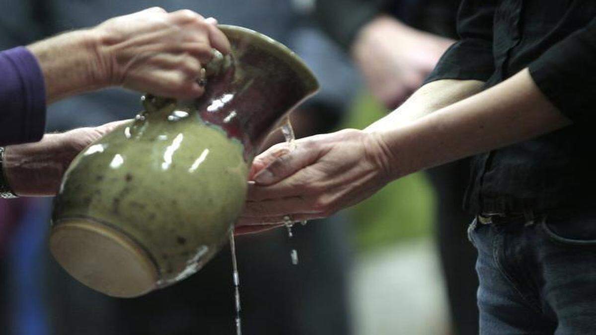 
At Millbrook Baptist Church in Raleigh, the pastor decided that a hand-washing ceremony would hold significance and appeal to members too self-conscious for the traditional foot-washing. At some churches, nearly everyone who attends the service washes hands. 
